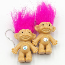 Load image into Gallery viewer, Troll Earrings (Fuschia)
