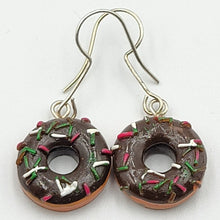 Load image into Gallery viewer, Donut (Chocolate Glaze) Earrings
