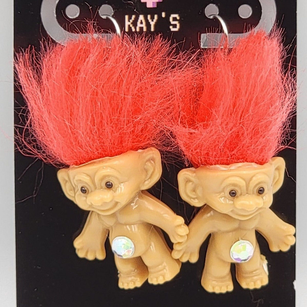 Troll Earrings (Peach)