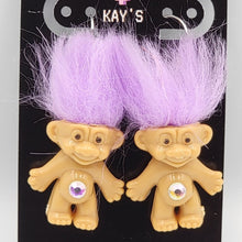 Load image into Gallery viewer, Troll Earrings (Purple)
