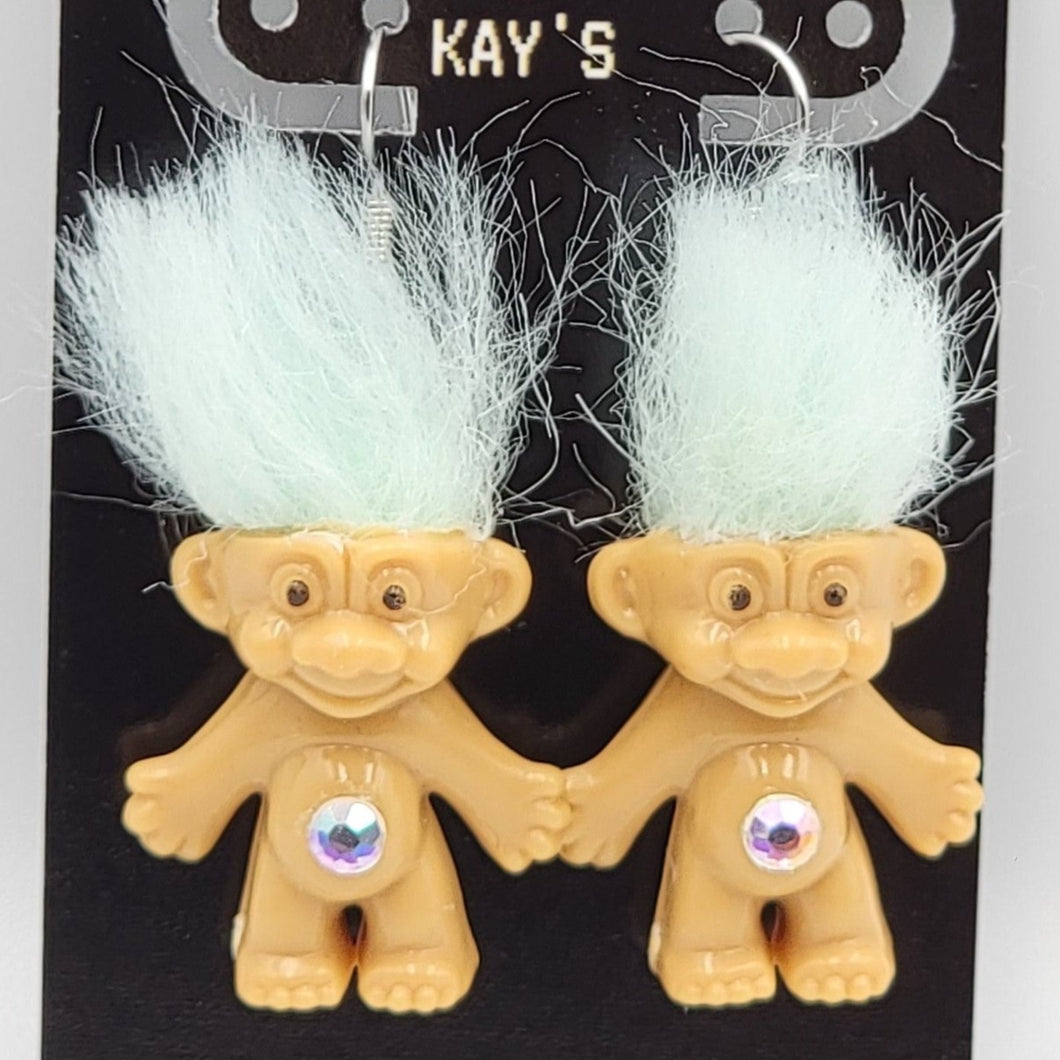 Troll Earrings (Pale Blue)