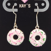 Load image into Gallery viewer, Donuts (White) Earrings
