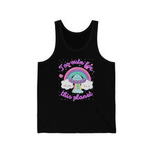 Load image into Gallery viewer, &quot;Too Cute for this Planet&quot; Unisex Jersey Tank
