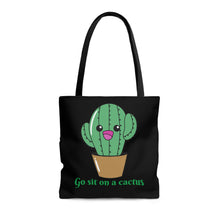 Load image into Gallery viewer, &quot;Go Sit on a Cactus&quot; Tote Bag
