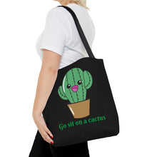 Load image into Gallery viewer, &quot;Go Sit on a Cactus&quot; Tote Bag
