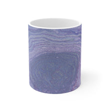 Load image into Gallery viewer, Purple Swirl Canvas Ceramic Mug
