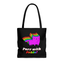 Load image into Gallery viewer, &quot;Purr with Pride&quot; Tote Bag
