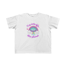 Load image into Gallery viewer, &quot;Too Cute for this Planet&quot; Toddler Fine Jersey Tee
