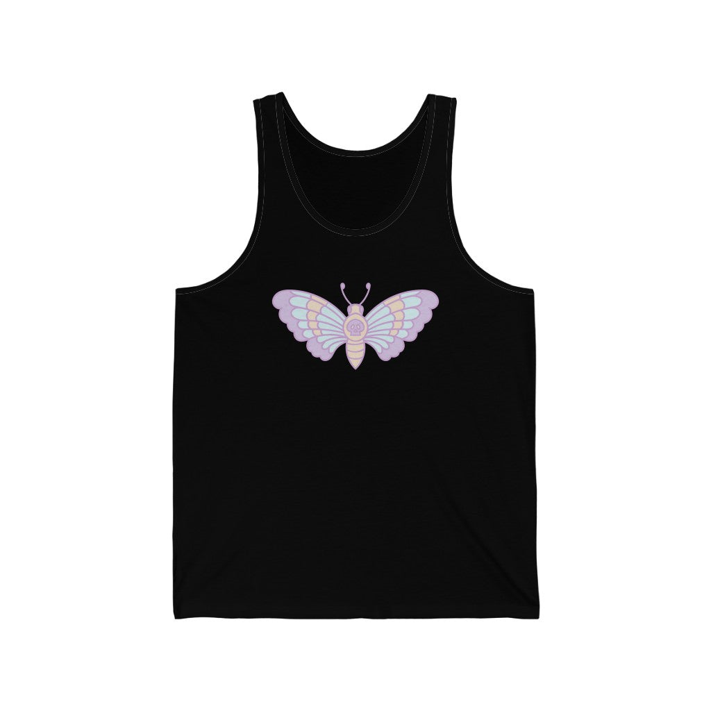 Pastel Moth Unisex Jersey Tank