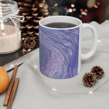 Load image into Gallery viewer, Purple Swirl Canvas Ceramic Mug
