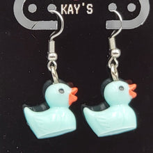 Load image into Gallery viewer, Mini Ducky Earrings (Blue)
