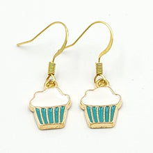 Load image into Gallery viewer, Cupcake (Blue) Earrings
