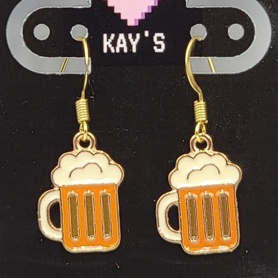 Root Beer Mugs Earrings