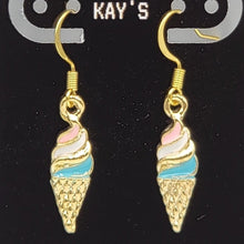 Load image into Gallery viewer, Ice Cream Cones (Soft Serve) Earrings
