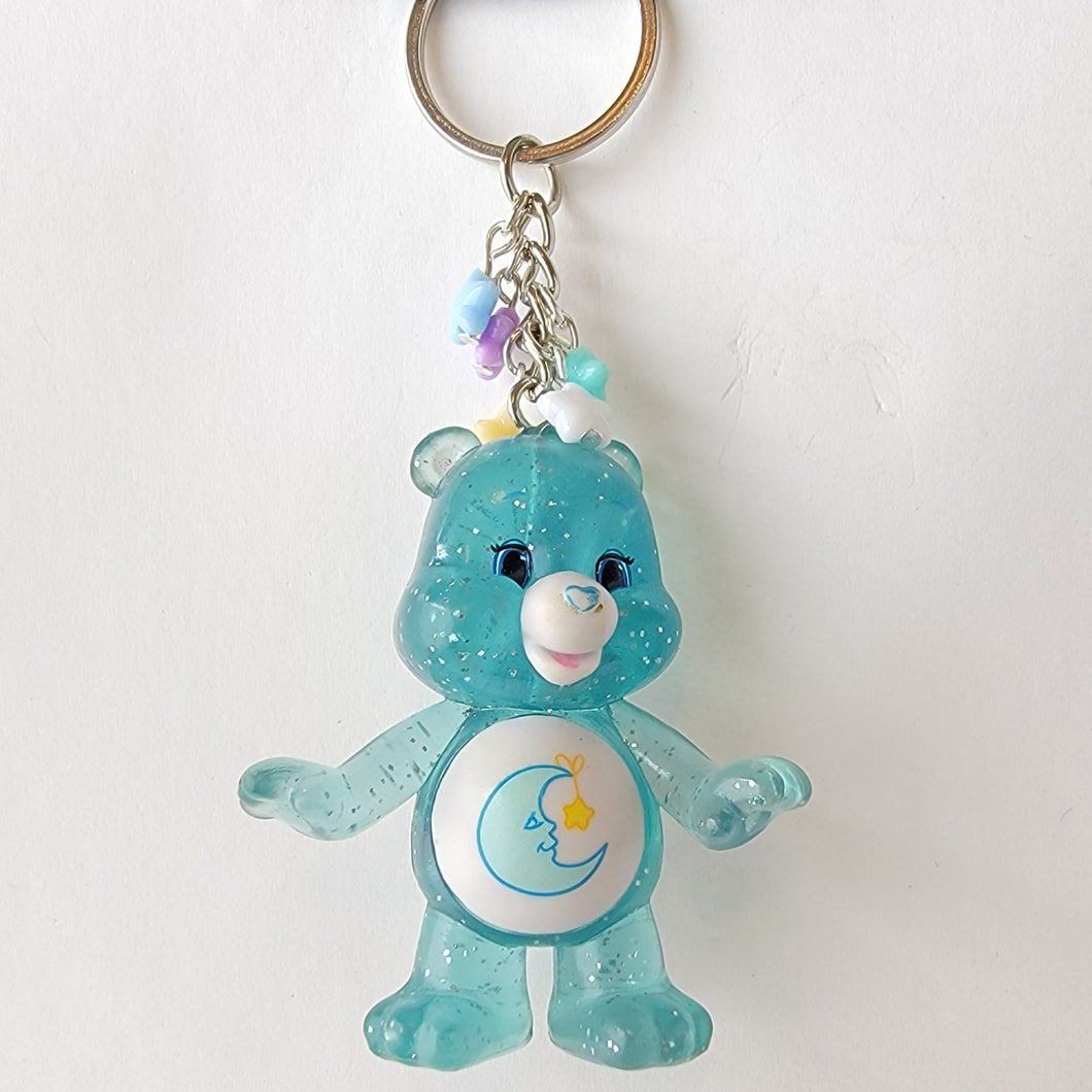 Blue Teddy Bear Keychain