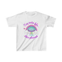Load image into Gallery viewer, &quot;Too Cute for This Planet&quot; Youth Heavy Cotton™ Tee
