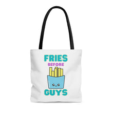 Load image into Gallery viewer, &quot;Fries Before Guys&quot; Tote Bag
