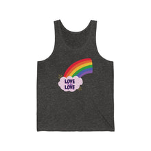 Load image into Gallery viewer, &quot;Love is Love&quot; Unisex Jersey Tank
