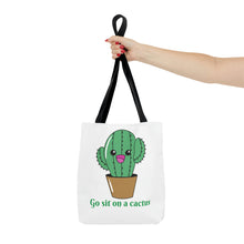 Load image into Gallery viewer, &quot;Go Sit on a Cactus&quot; Tote Bag
