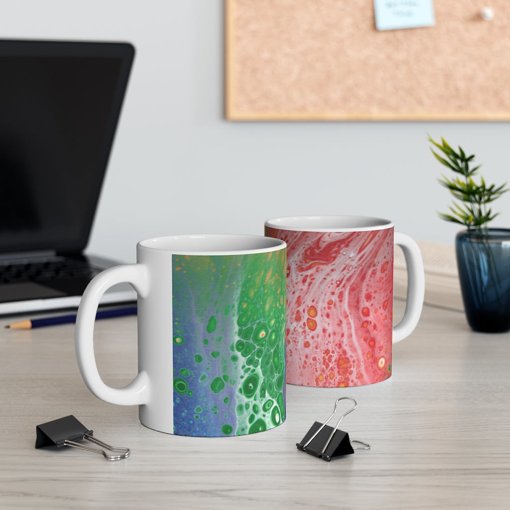 Rainbow Cell Canvas Ceramic Mug