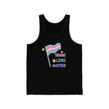 Load image into Gallery viewer, &quot;Trans Lives Matter&quot; Unisex Jersey Tank
