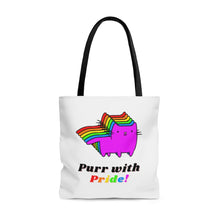 Load image into Gallery viewer, &quot;Purr with Pride&quot; Tote Bag
