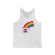 Load image into Gallery viewer, &quot;Love is Love&quot; Unisex Jersey Tank
