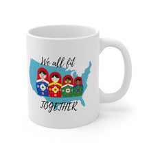 Load image into Gallery viewer, &quot;We All Fit Together&quot; Ceramic Mug
